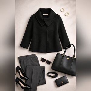 Banana Republic Textured Black Cardigan
